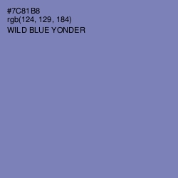 #7C81B8 - Wild Blue Yonder Color Image